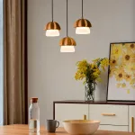 Подвесной светильник Mello Light Brown с деревянным плафоном от Vinsa