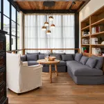 Подвесной светильник Light Dark Brown P5 Round с деревянным плафоном от Vinsa