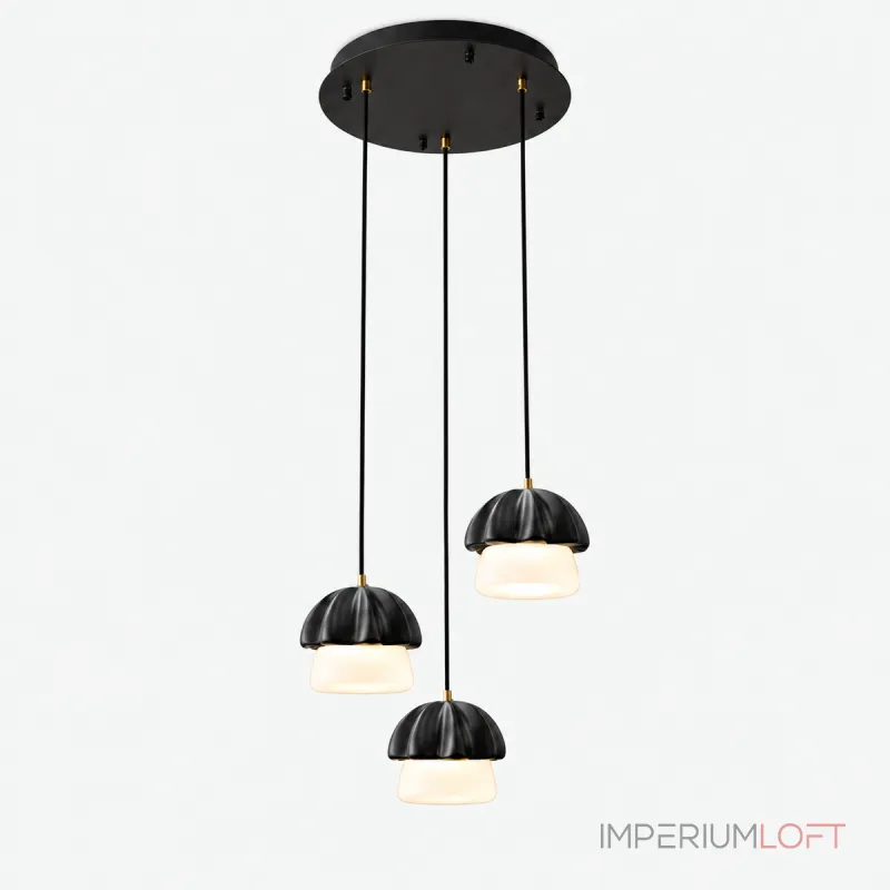 Подвесной светильник Mello Black P3 Round с деревянным плафоном от Vinsa Подвесной светильник Mello Black P3 Round с деревянным плафоном от Vinsa