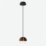 Подвесной светильник Mello Dark Brown с деревянным плафоном от Vinsa