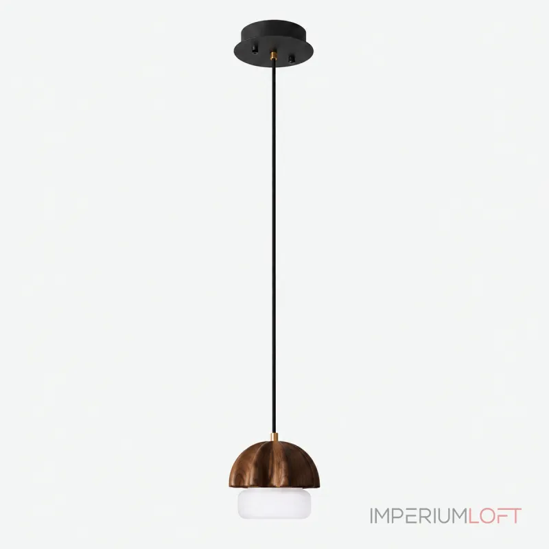 Подвесной светильник Mello Dark Brown с деревянным плафоном от Vinsa Подвесной светильник Mello Dark Brown с деревянным плафоном от Vinsa