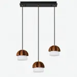 Подвесной светильник Mello Dark Brown P3 Line с деревянным плафоном от Vinsa