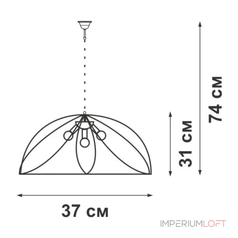 Подвесная люстра VitaLuce V1426/3S