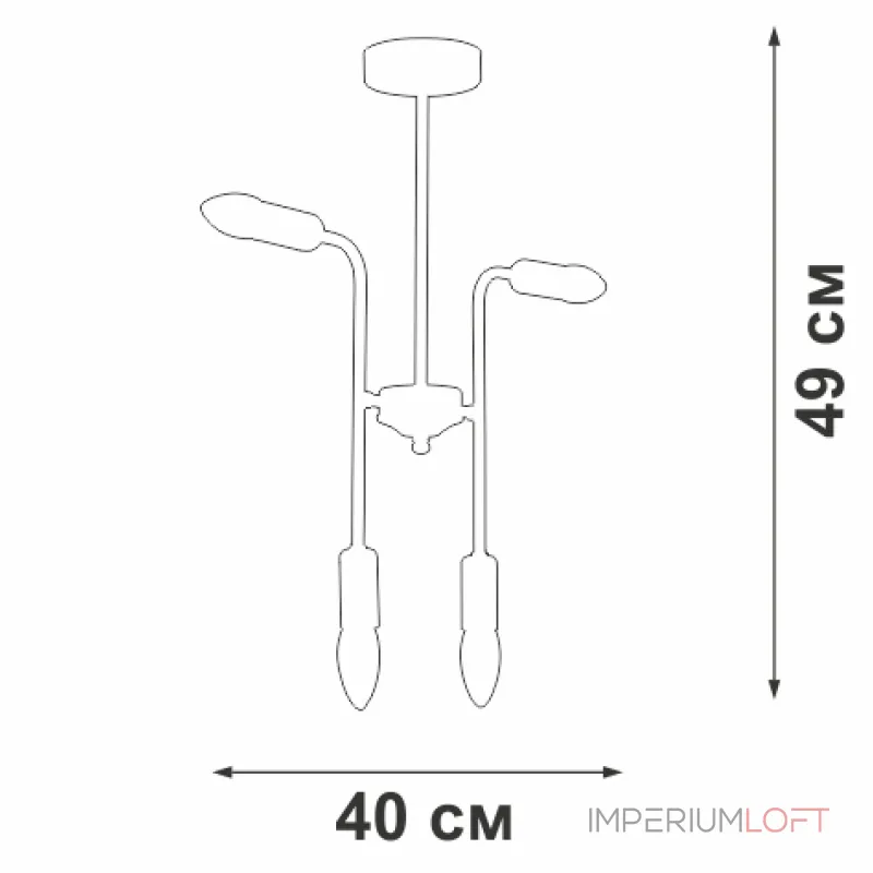 Люстра на штанге VitaLuce V3022-1/4PL Люстра на штанге VitaLuce V3022-1/4PL