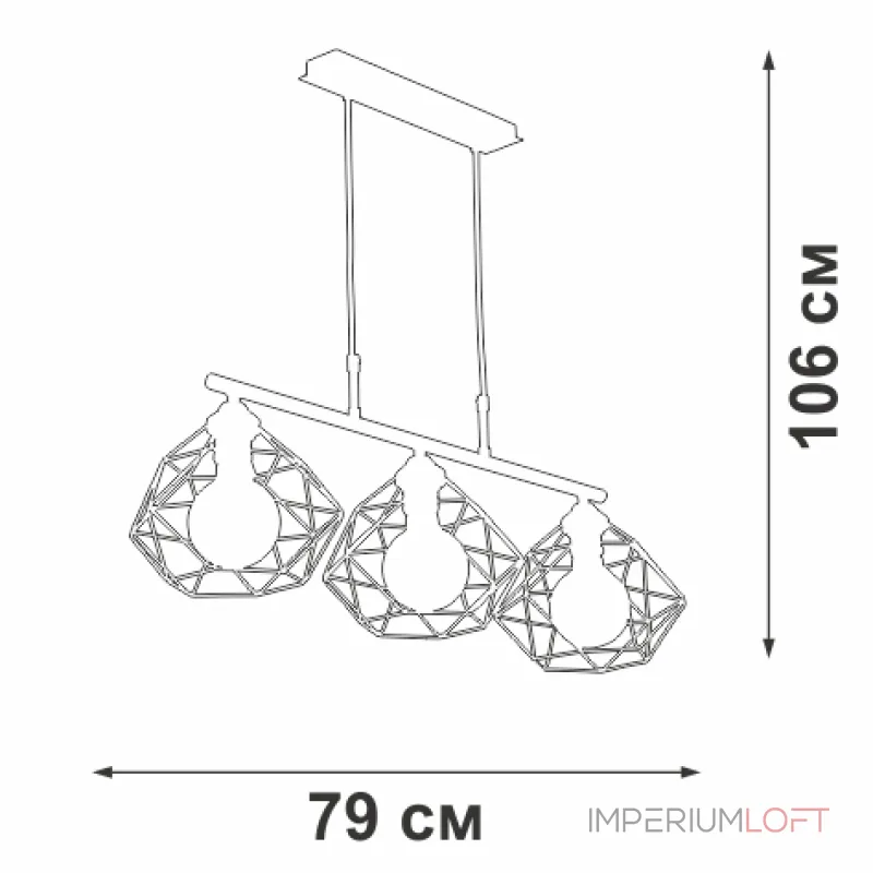 Подвесная люстра VitaLuce V4269-0/3S Подвесная люстра VitaLuce V4269-0/3S