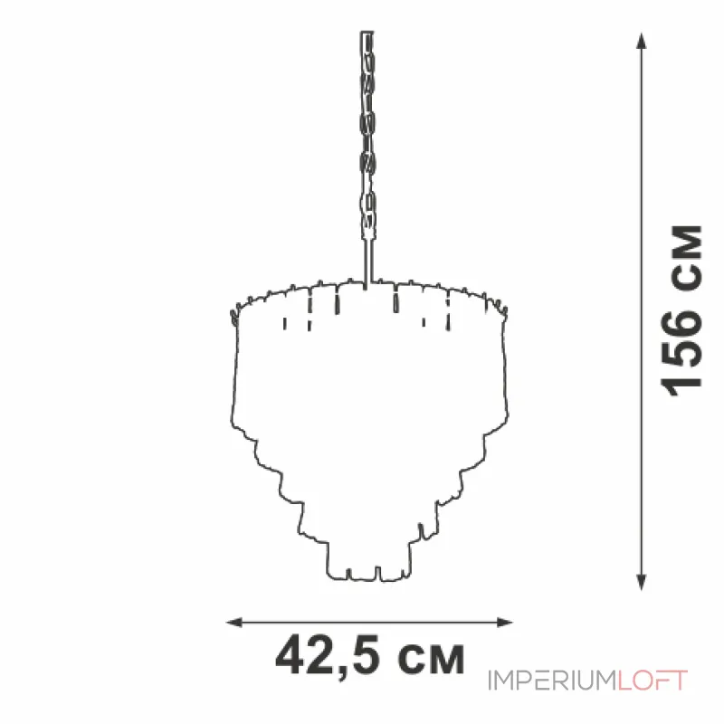 Подвесная люстра VitaLuce V5293-0/3+3+1