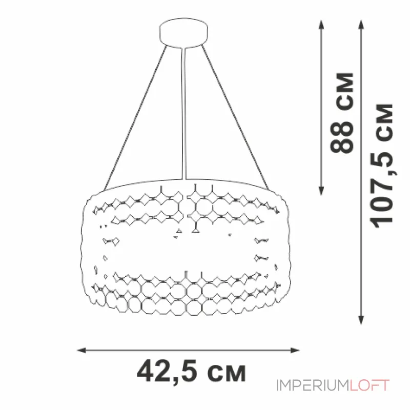 Подвесная люстра VitaLuce V5329-8/6S Подвесная люстра VitaLuce V5329-8/6S