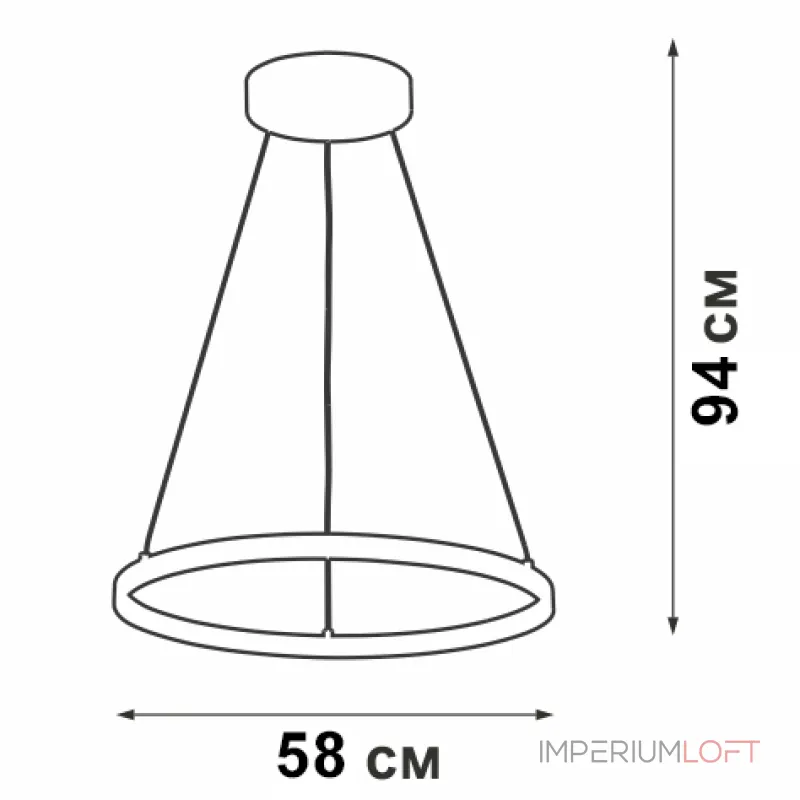 Подвесная люстра VitaLuce V4601-0/1S