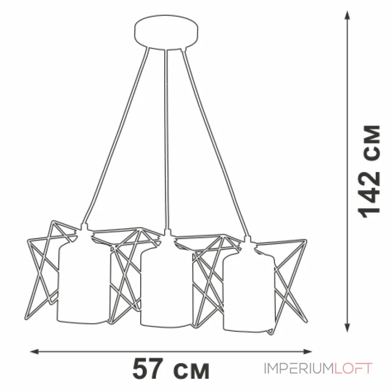 Подвесная люстра VitaLuce V4721-1/3S