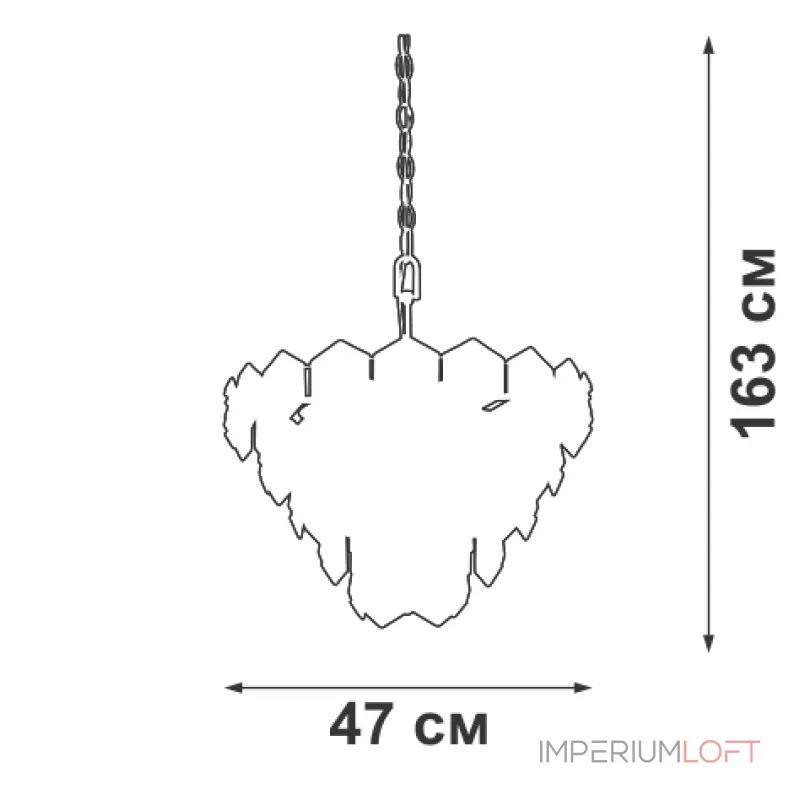 Подвесная люстра VitaLuce V5294-8/6+3+1