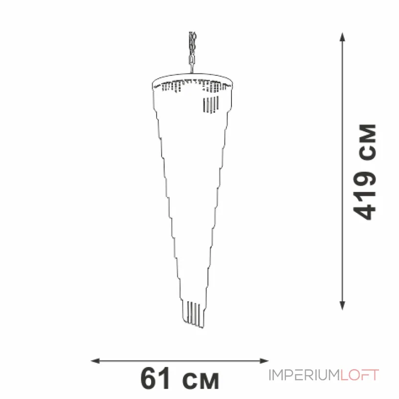 Подвесная люстра VitaLuce V5311-1/17 Подвесная люстра VitaLuce V5311-1/17