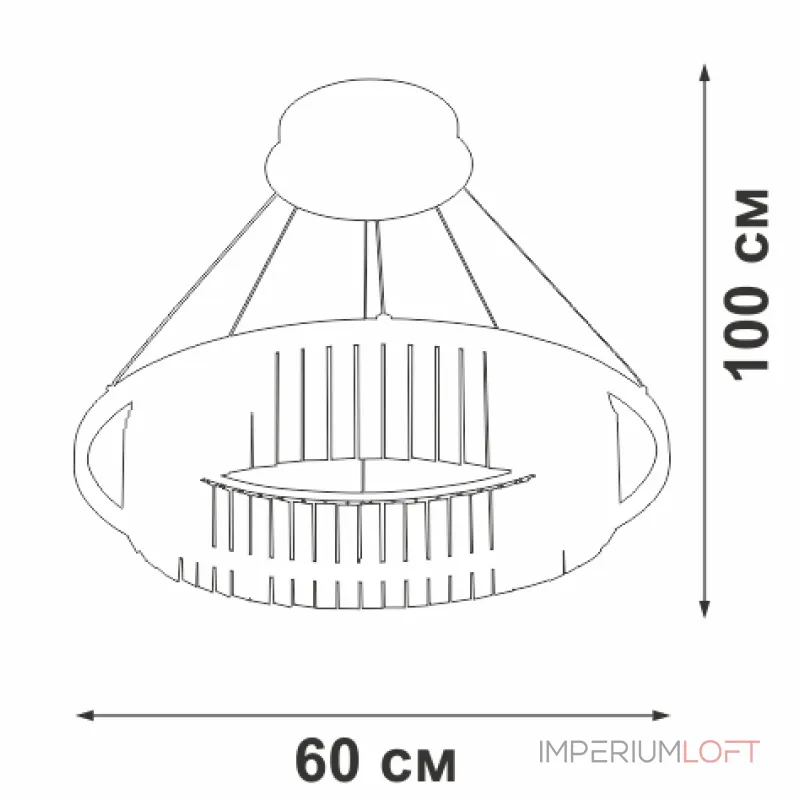 Подвесная люстра VitaLuce V5401-1/1S