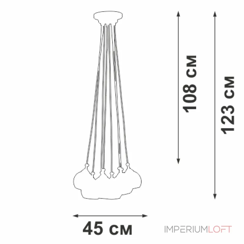 Подвесная люстра VitaLuce V42890-03/8PL Подвесная люстра VitaLuce V42890-03/8PL