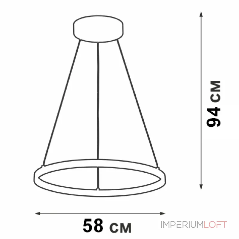 Подвесная люстра VitaLuce V4601-1/1S