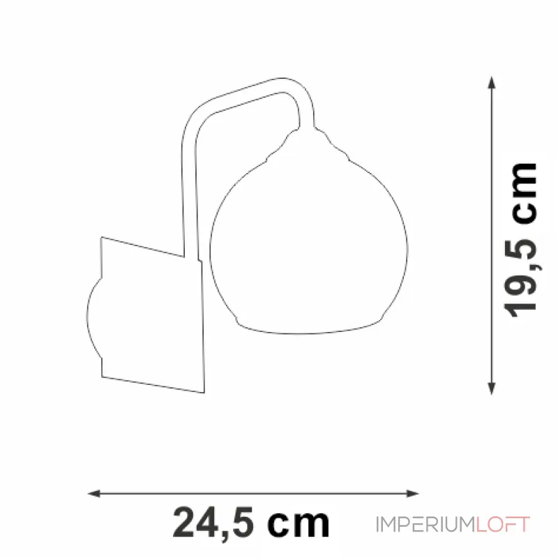 Настенный светильник VitaLuce V4795-1/1A Настенный светильник VitaLuce V4795-1/1A