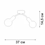 Потолочный светильник VitaLuce V4989-1/2PL