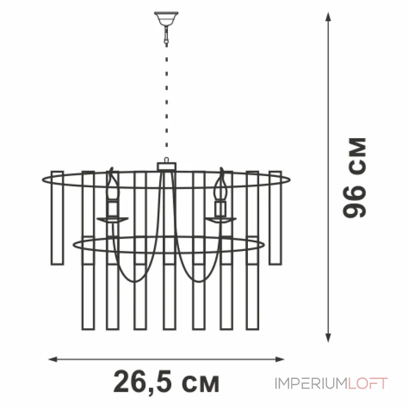 Подвесная люстра VitaLuce V5155-1/3+1