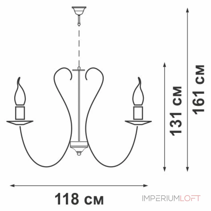 Подвесная люстра VitaLuce V1023/16