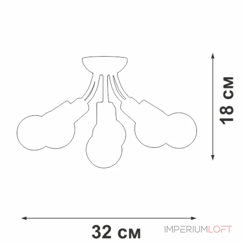 Потолочный светильник VitaLuce V3927-0/6PL