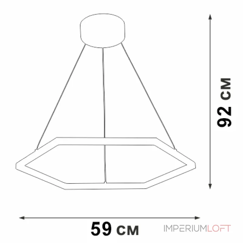 Подвесная люстра VitaLuce V4605-2/1S