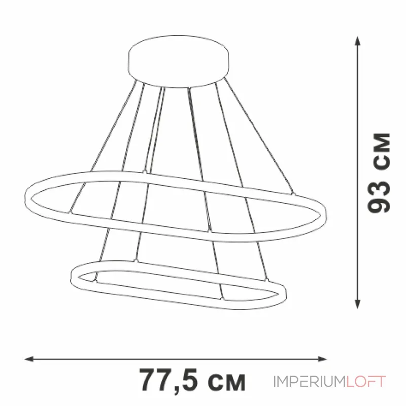 Подвесная люстра VitaLuce V4678DT-0/2S