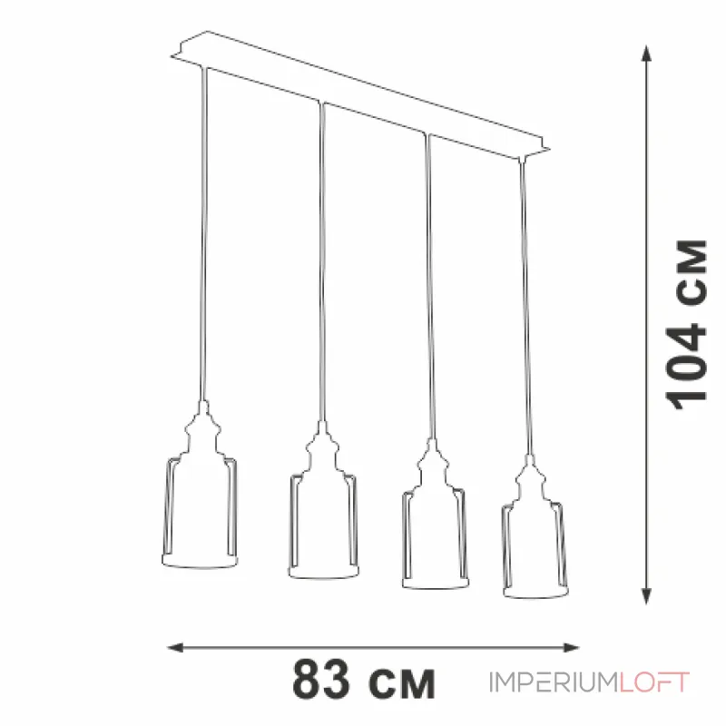 Подвесная люстра VitaLuce V4829-7/4S