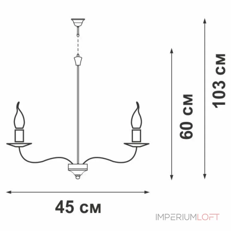 Подвесная люстра VitaLuce V1184/3