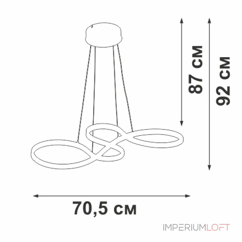 Подвесная люстра VitaLuce V3892-1/1S Подвесная люстра VitaLuce V3892-1/1S