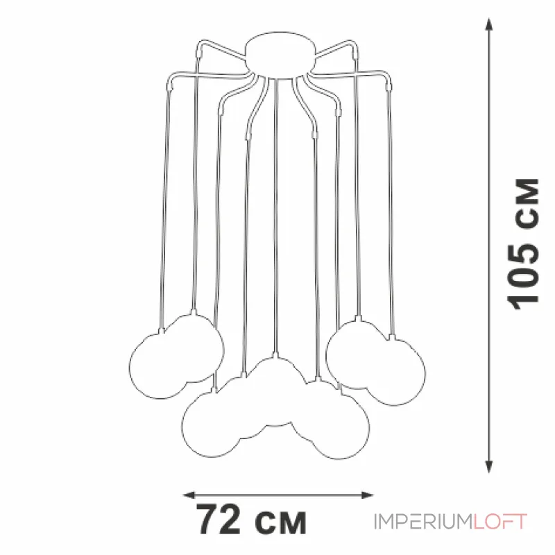 Подвесная люстра VitaLuce V4891-7/9PL