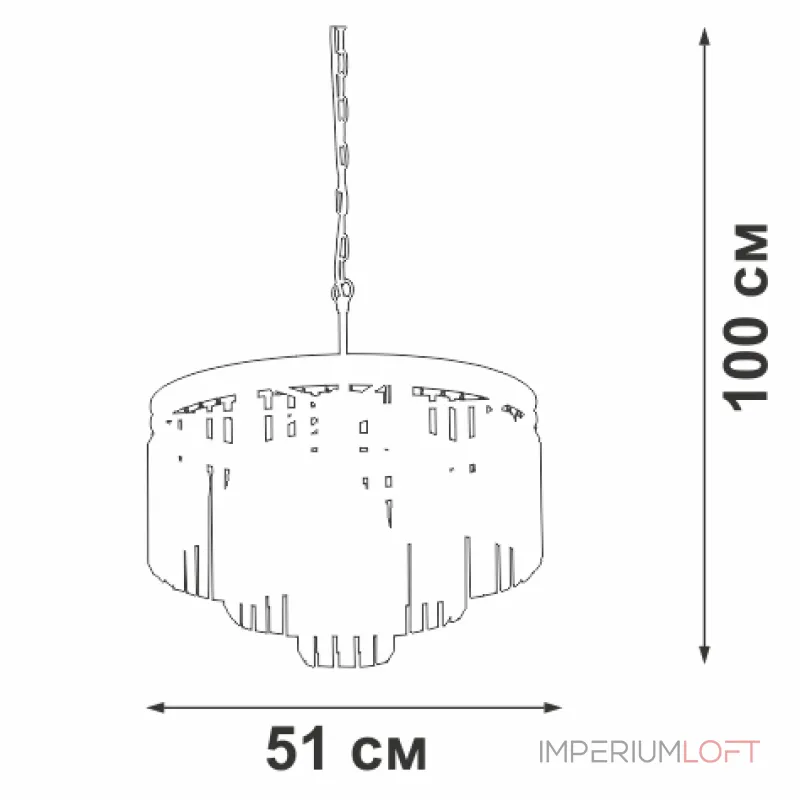 Подвесная люстра VitaLuce V5151-1/6+3+1