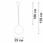 Подвесной светильник VitaLuce V2994-0/1S