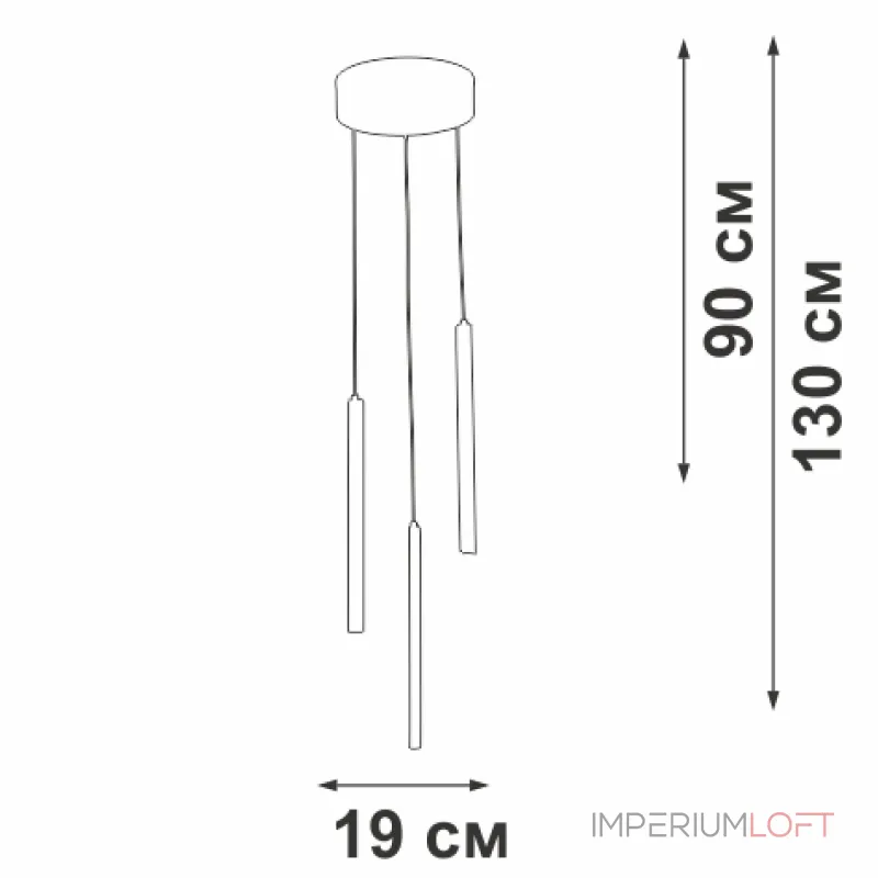 Подвесной светильник VitaLuce V3045-1/3S