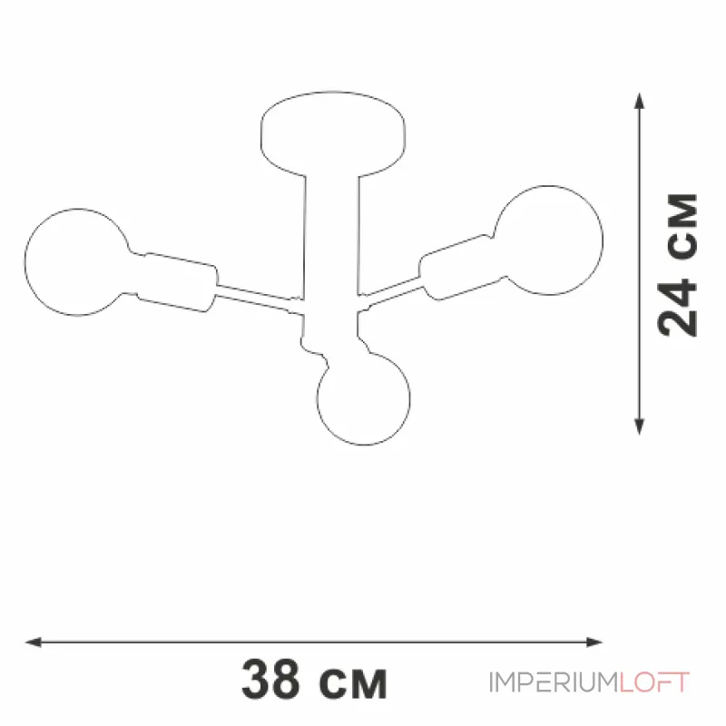 Потолочный светильник VitaLuce V3953-1/3PL Потолочный светильник VitaLuce V3953-1/3PL