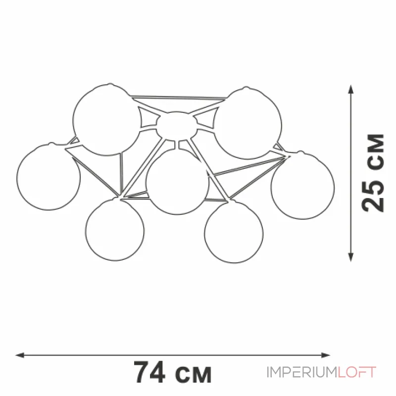 Потолочный светильник VitaLuce V4722-1/7PL Потолочный светильник VitaLuce V4722-1/7PL