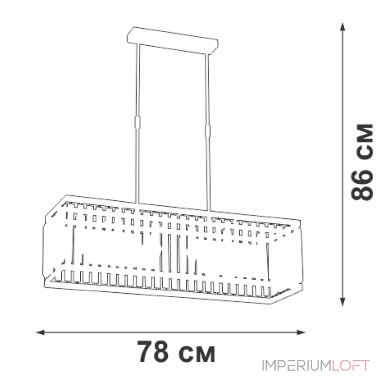 Люстра на штанге VitaLuce V5881-8/6PL