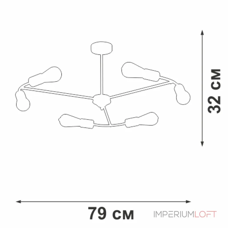 Люстра на штанге VitaLuce V3025-1/6PL Люстра на штанге VitaLuce V3025-1/6PL