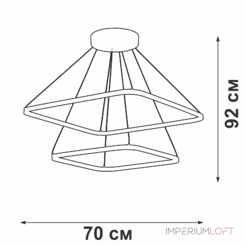 Подвесная люстра VitaLuce V4617-1/2S Подвесная люстра VitaLuce V4617-1/2S