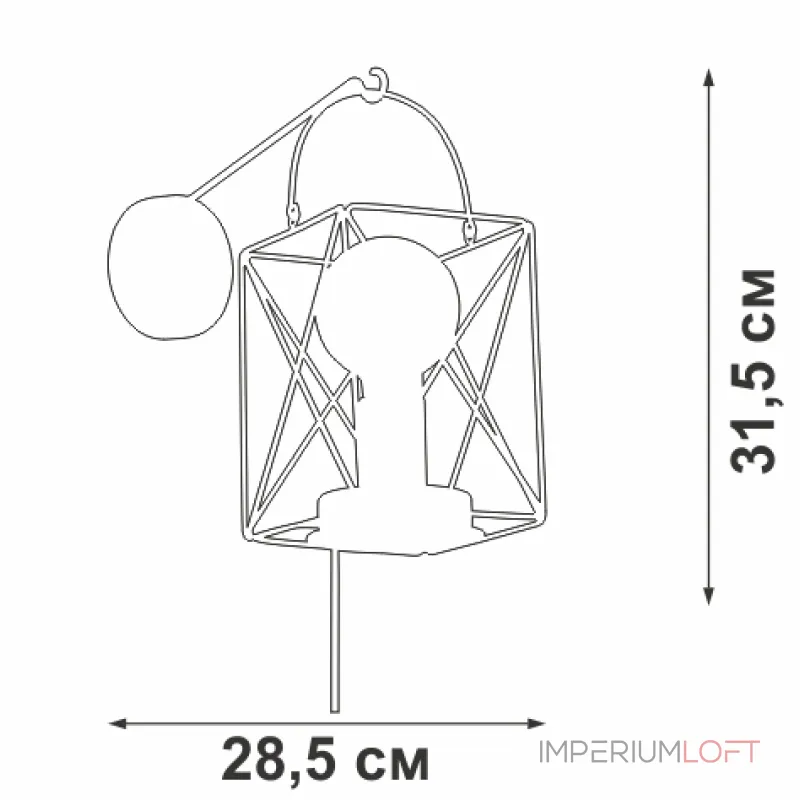 Настенный светильник VitaLuce V4765-1/1A Настенный светильник VitaLuce V4765-1/1A