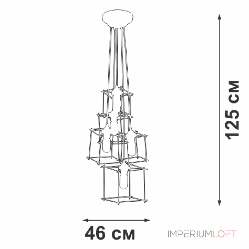 Подвесная люстра VitaLuce V4781-1/5S
