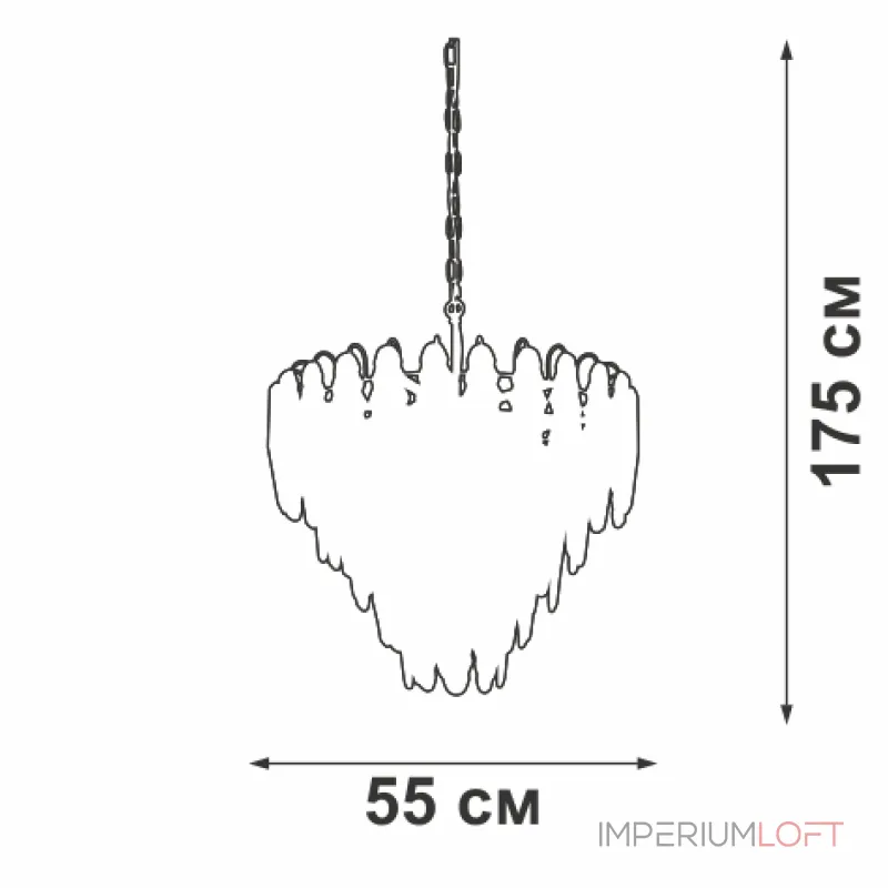 Подвесная люстра VitaLuce V5296-8/6+3+3+1
