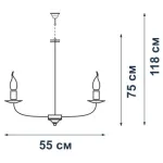 Подвесная люстра VitaLuce V1239/8