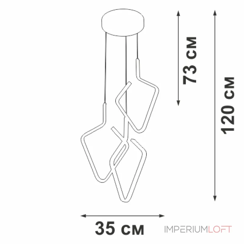 Подвесная люстра VitaLuce V4608-0/3S