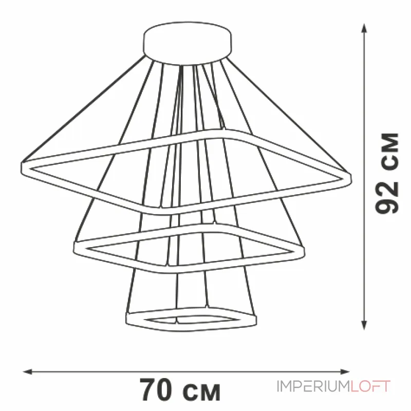 Подвесная люстра VitaLuce V4617-1/3S
