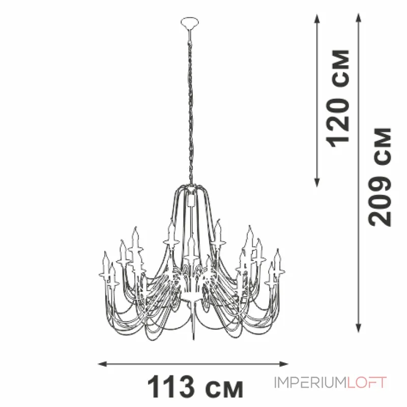 Подвесная люстра VitaLuce V1044-1/20 Подвесная люстра VitaLuce V1044-1/20