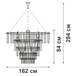 Подвесная люстра VitaLuce V1809-1/16+28+1