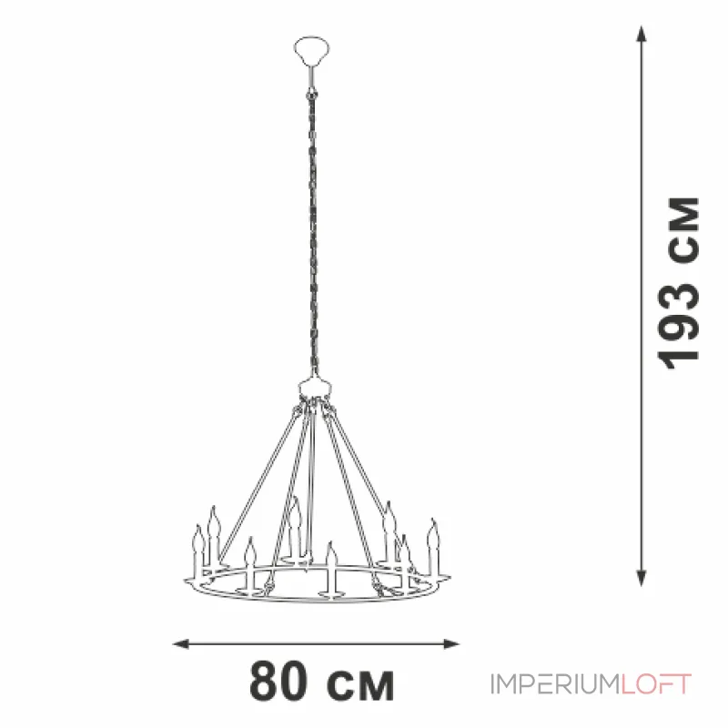 Подвесная люстра VitaLuce V3756-1/8 Подвесная люстра VitaLuce V3756-1/8