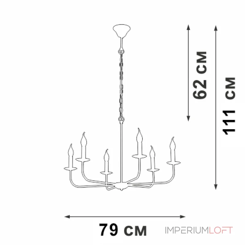 Подвесная люстра VitaLuce V3985-1/6