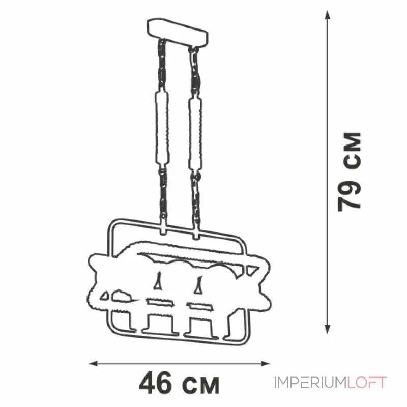 Подвесная люстра VitaLuce V4381-1/3