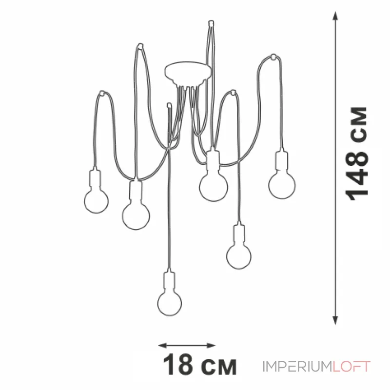 Подвесная люстра VitaLuce V4452-0/6PL