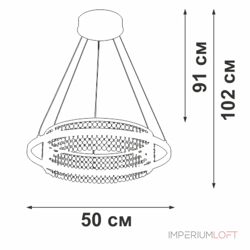 Подвесная люстра VitaLuce V54000-0/1S